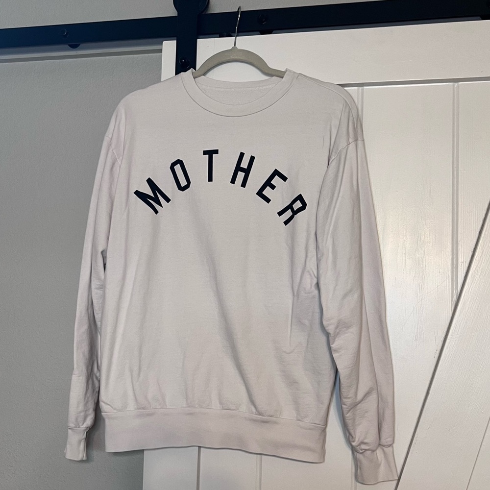 White MOTHER sweatshirt